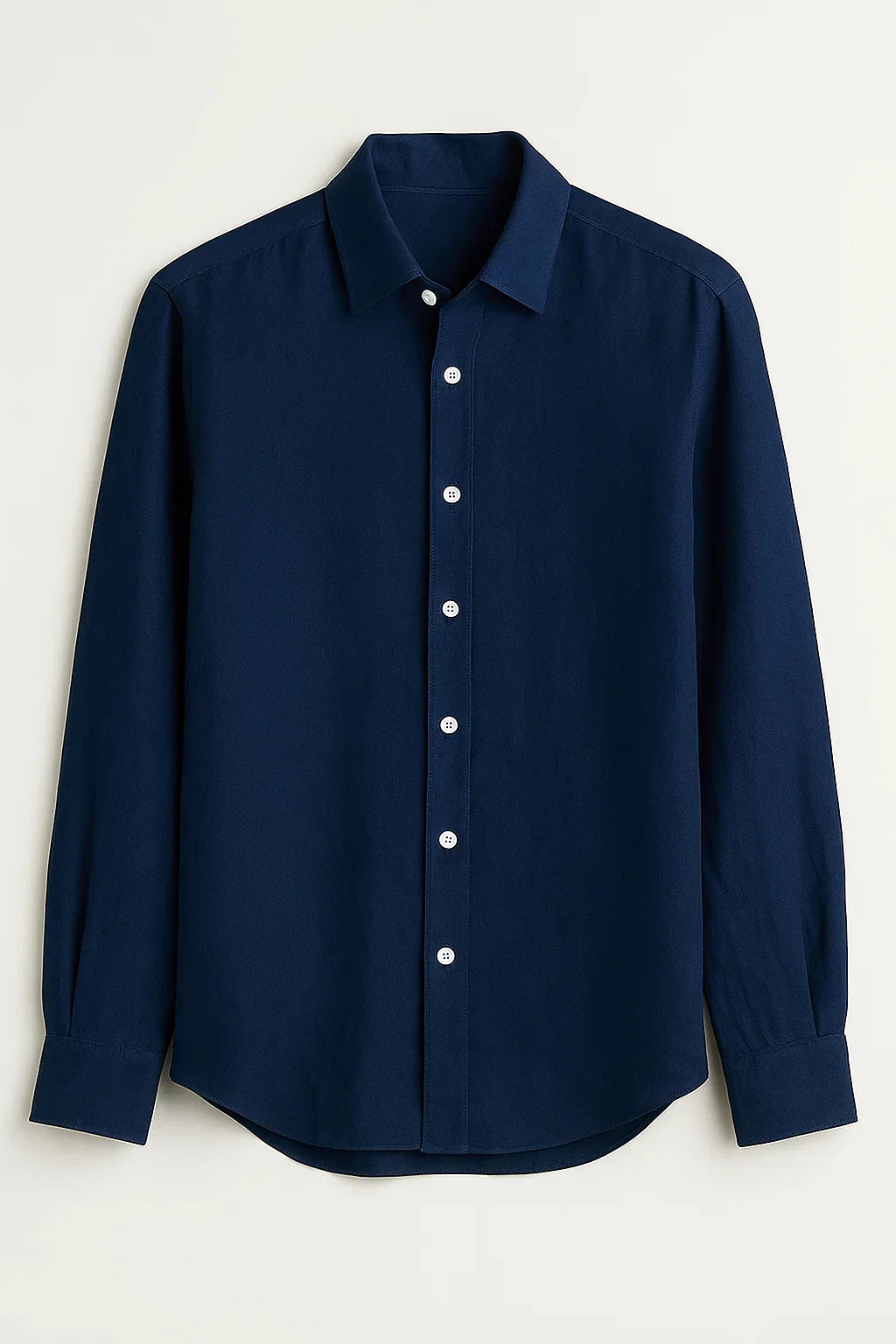 PureEase Long Sleeve Button-Up Linen Shirt