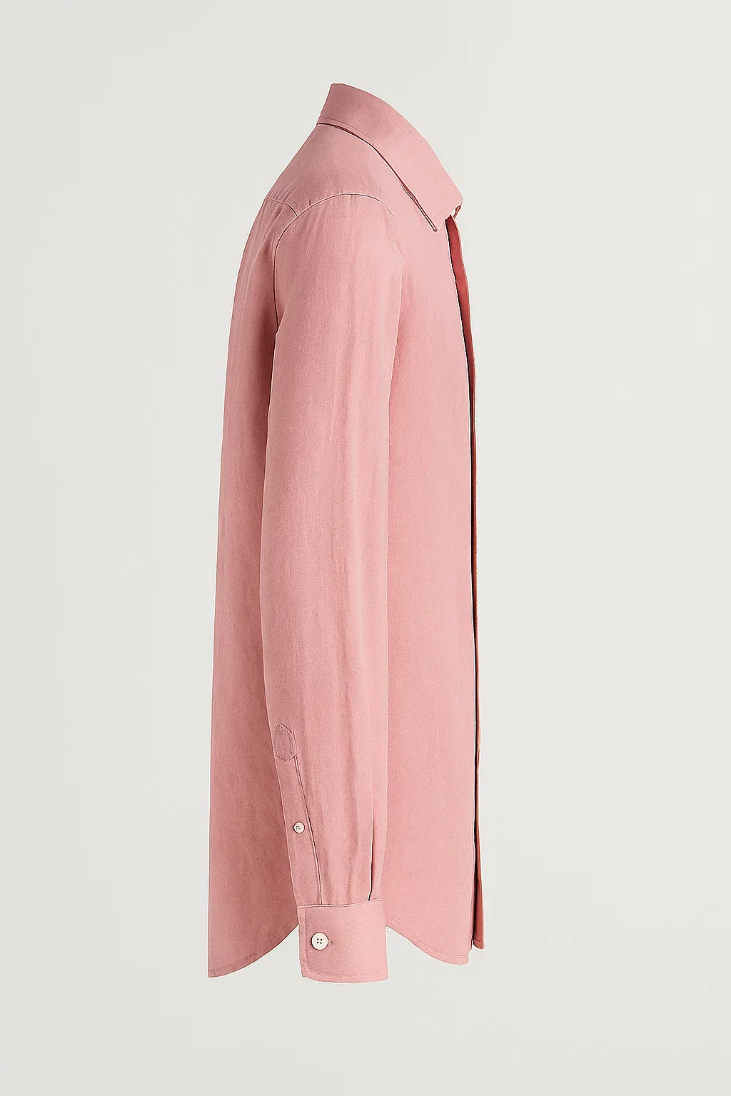 PureEase Long Sleeve Button-Up Linen Shirt