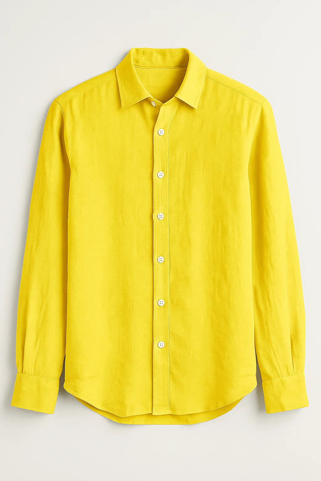 PureEase Long Sleeve Button-Up Linen Shirt