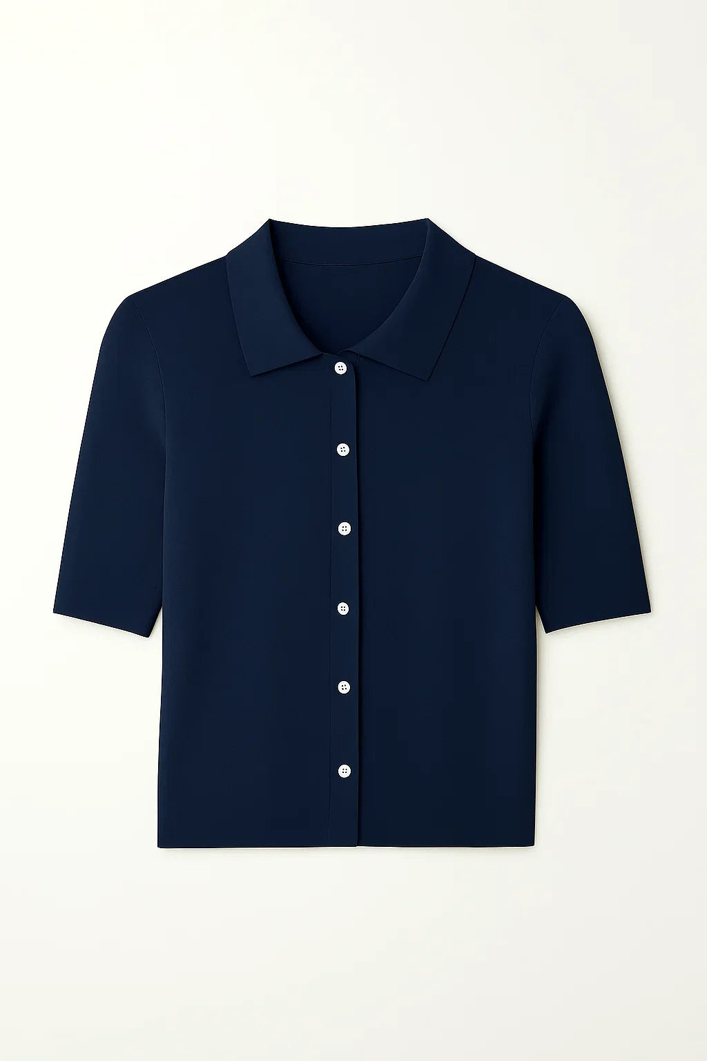 Refine Half Sleeve Polo Knit