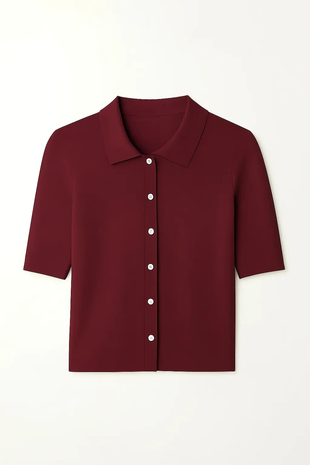 Refine Half Sleeve Polo Knit