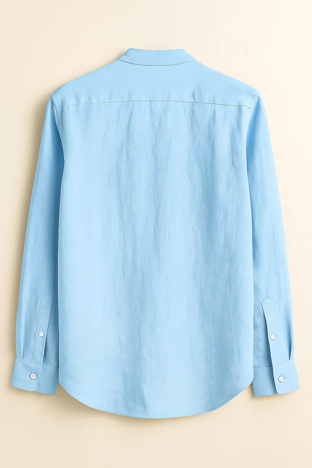 TerraLuxe Long Sleeve Linen Stand Collar Shirt