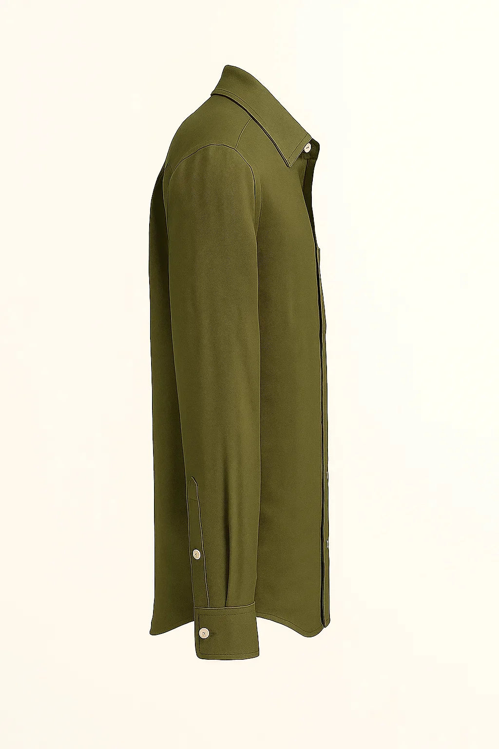 UrbanEase Long Sleeve Pocket Button-Up Linen Shirt