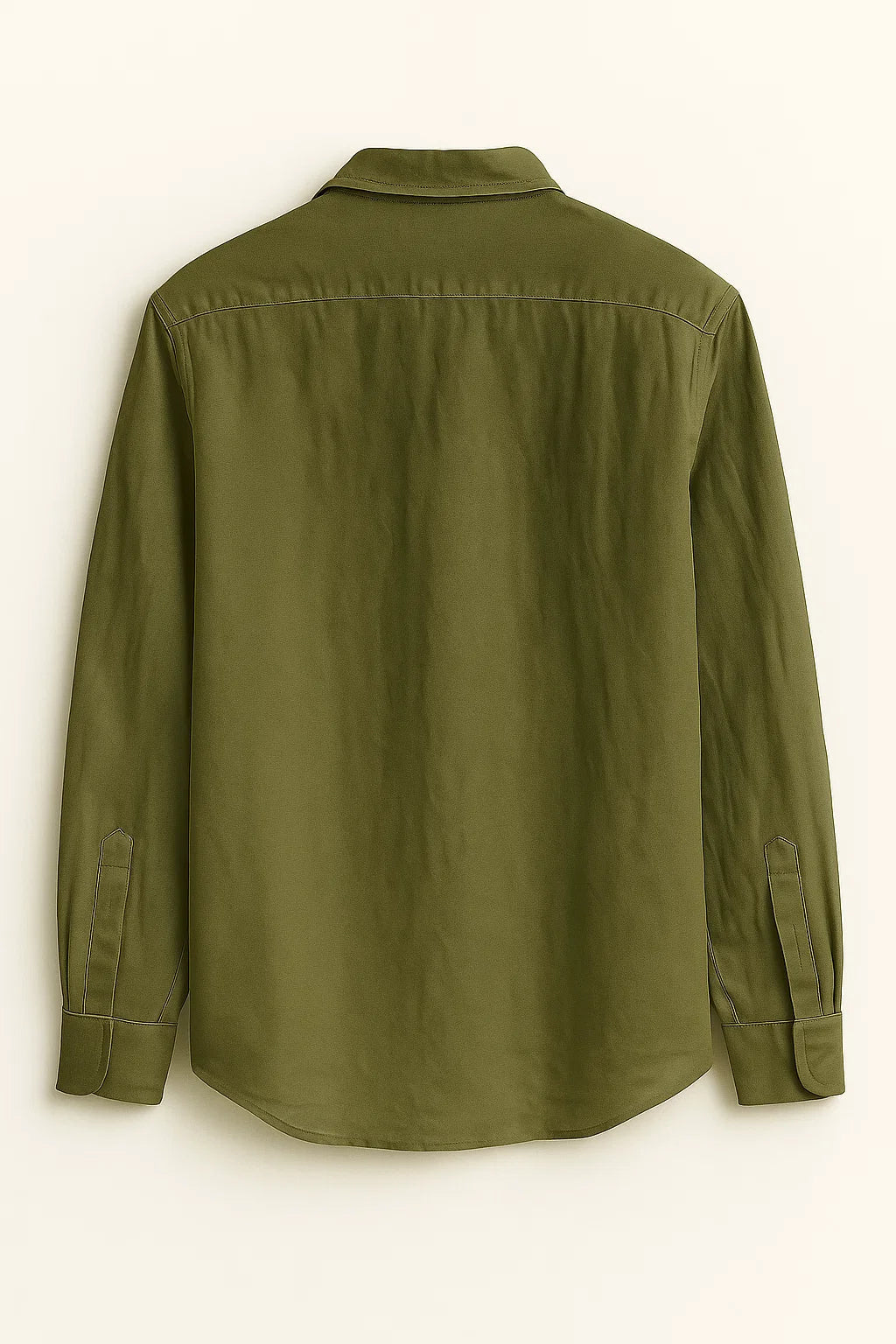 UrbanEase Long Sleeve Pocket Button-Up Linen Shirt