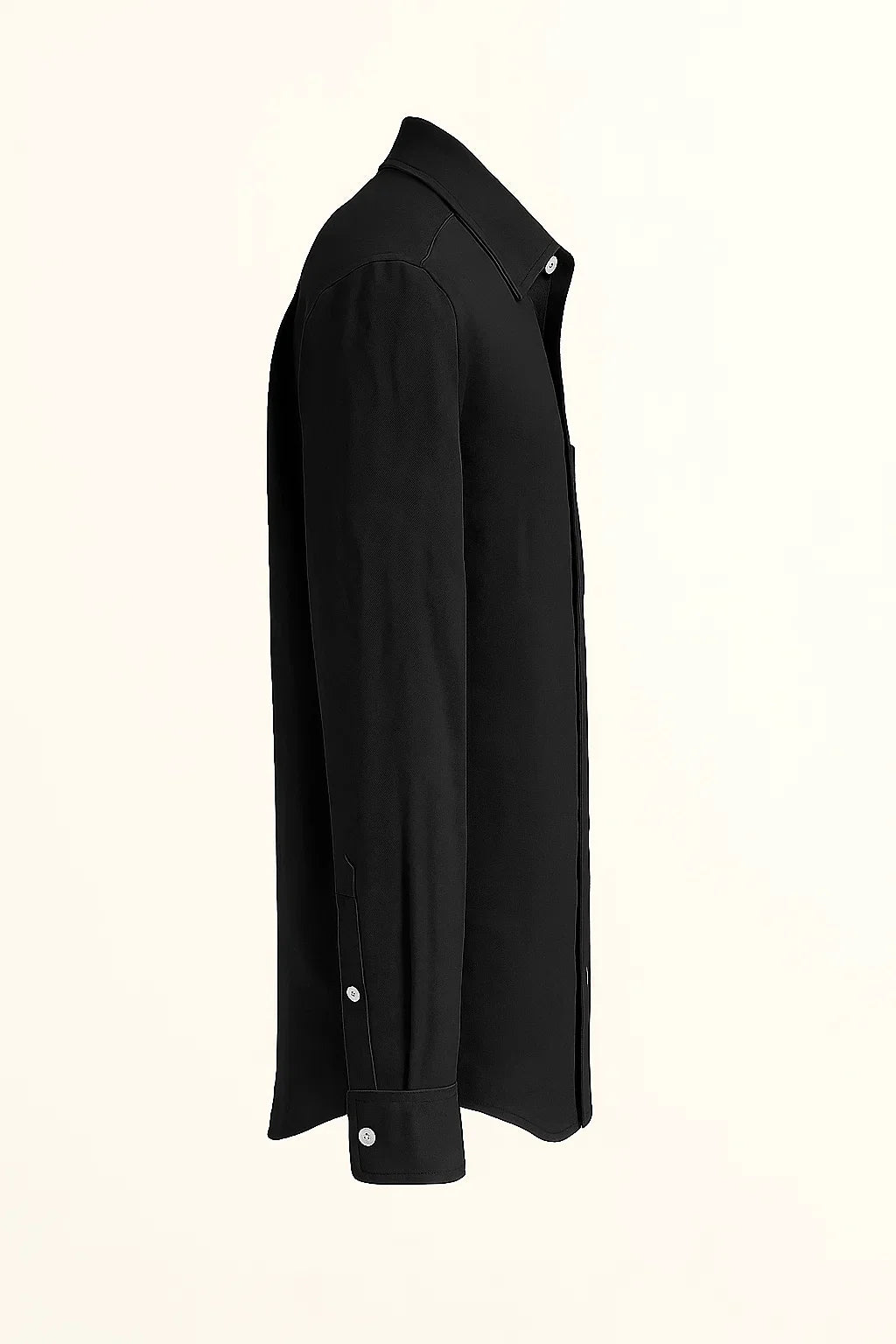 UrbanEase Long Sleeve Pocket Button-Up Linen Shirt