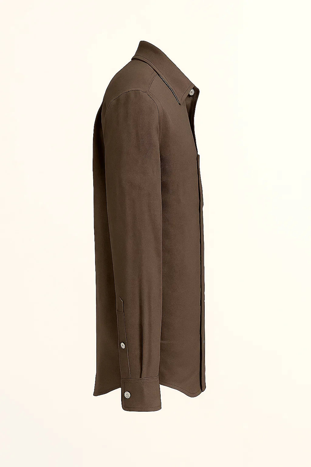 UrbanEase Long Sleeve Pocket Button-Up Linen Shirt