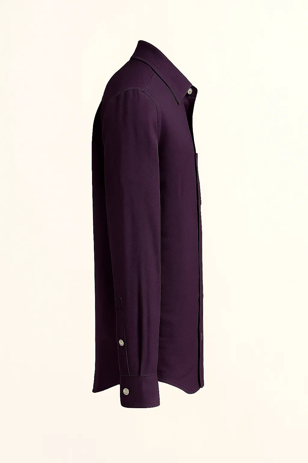 UrbanEase Long Sleeve Pocket Button-Up Linen Shirt