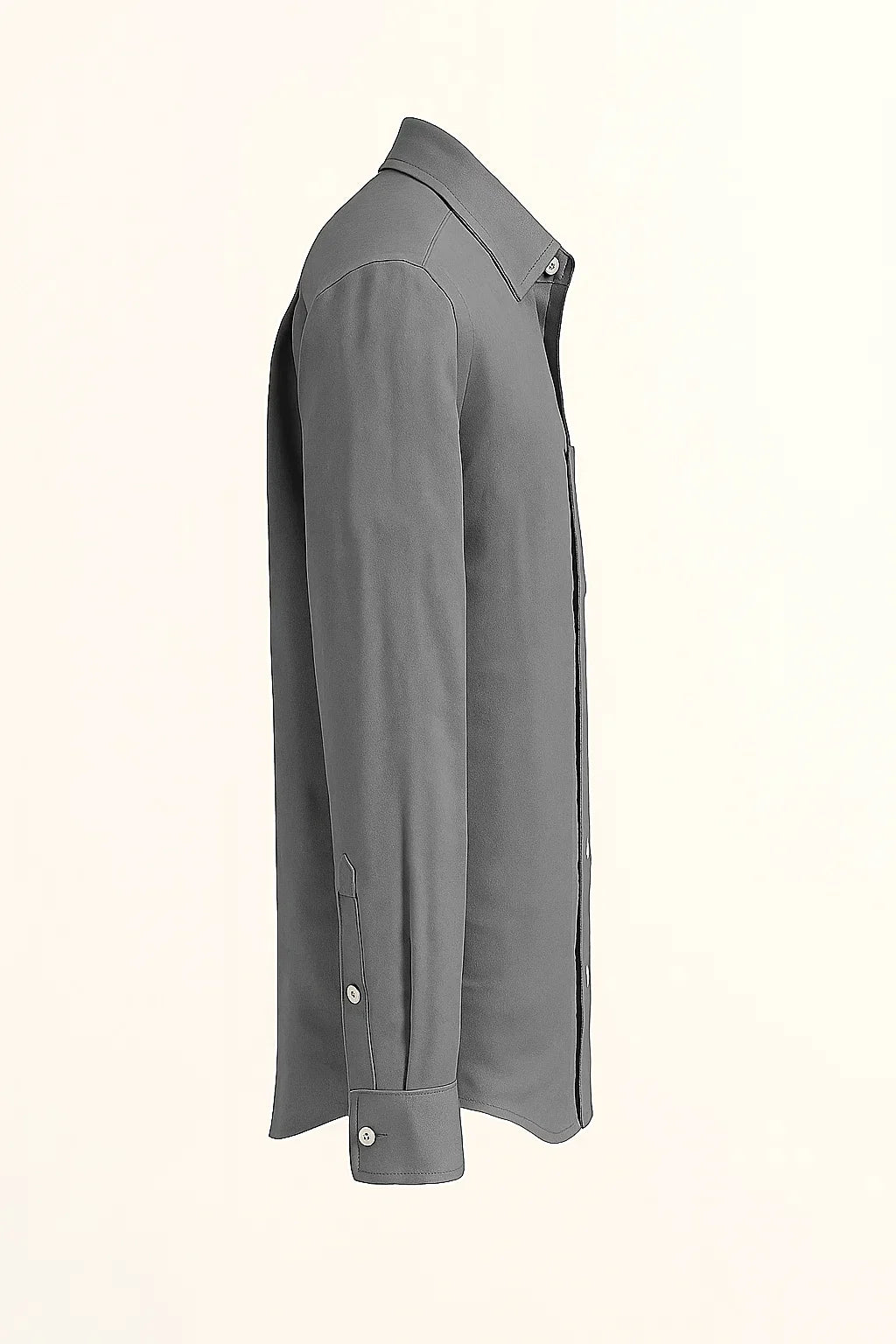 UrbanEase Long Sleeve Pocket Button-Up Linen Shirt