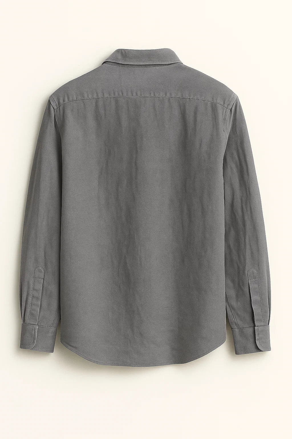 UrbanEase Long Sleeve Pocket Button-Up Linen Shirt