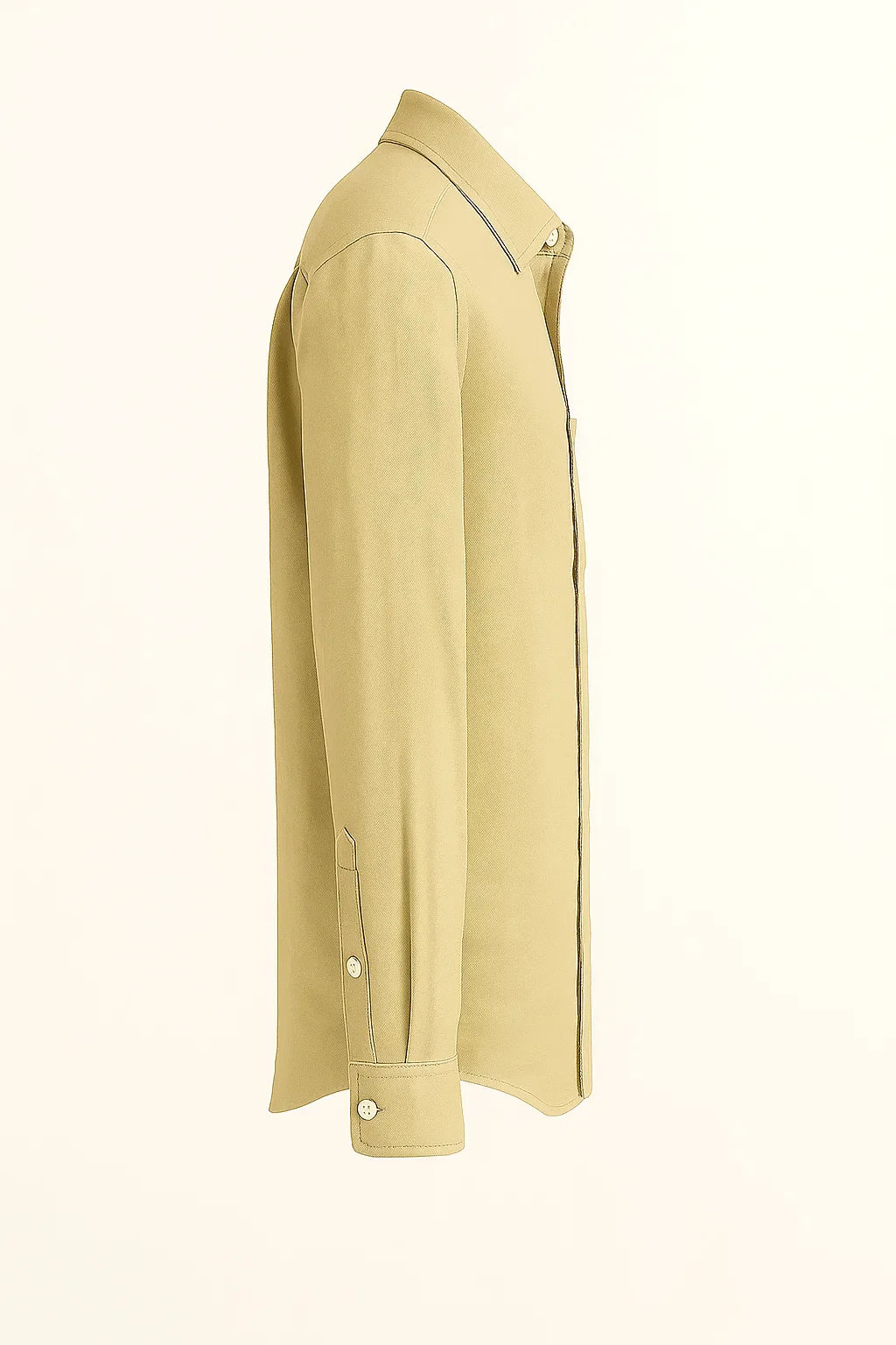 UrbanEase Long Sleeve Pocket Button-Up Linen Shirt