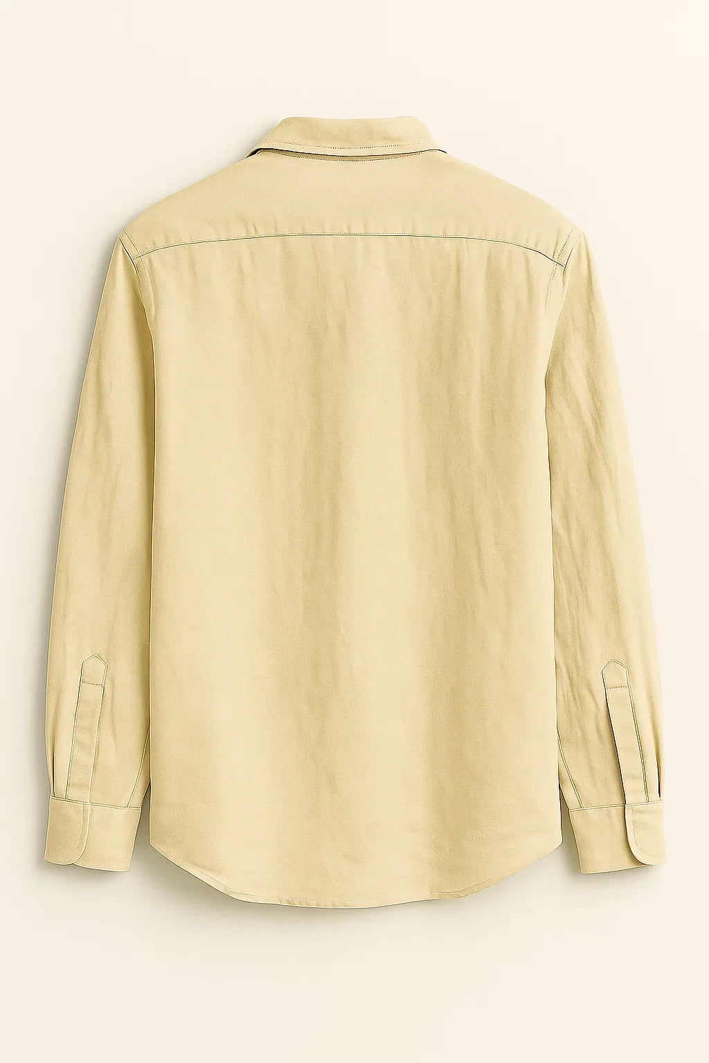 UrbanEase Long Sleeve Pocket Button-Up Linen Shirt
