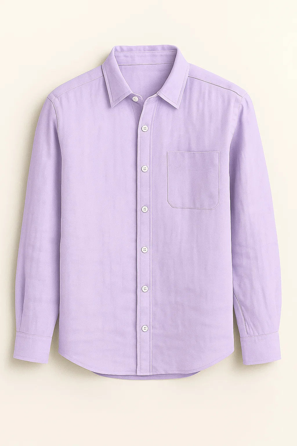 UrbanEase Long Sleeve Pocket Button-Up Linen Shirt