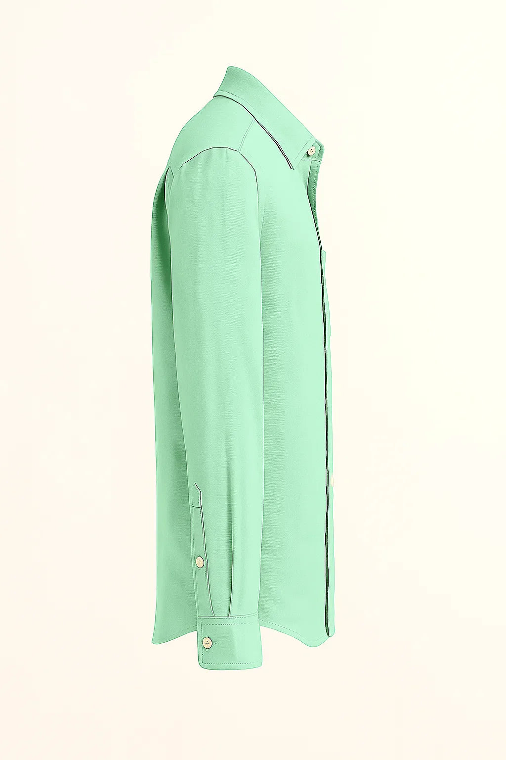 UrbanEase Long Sleeve Pocket Button-Up Linen Shirt