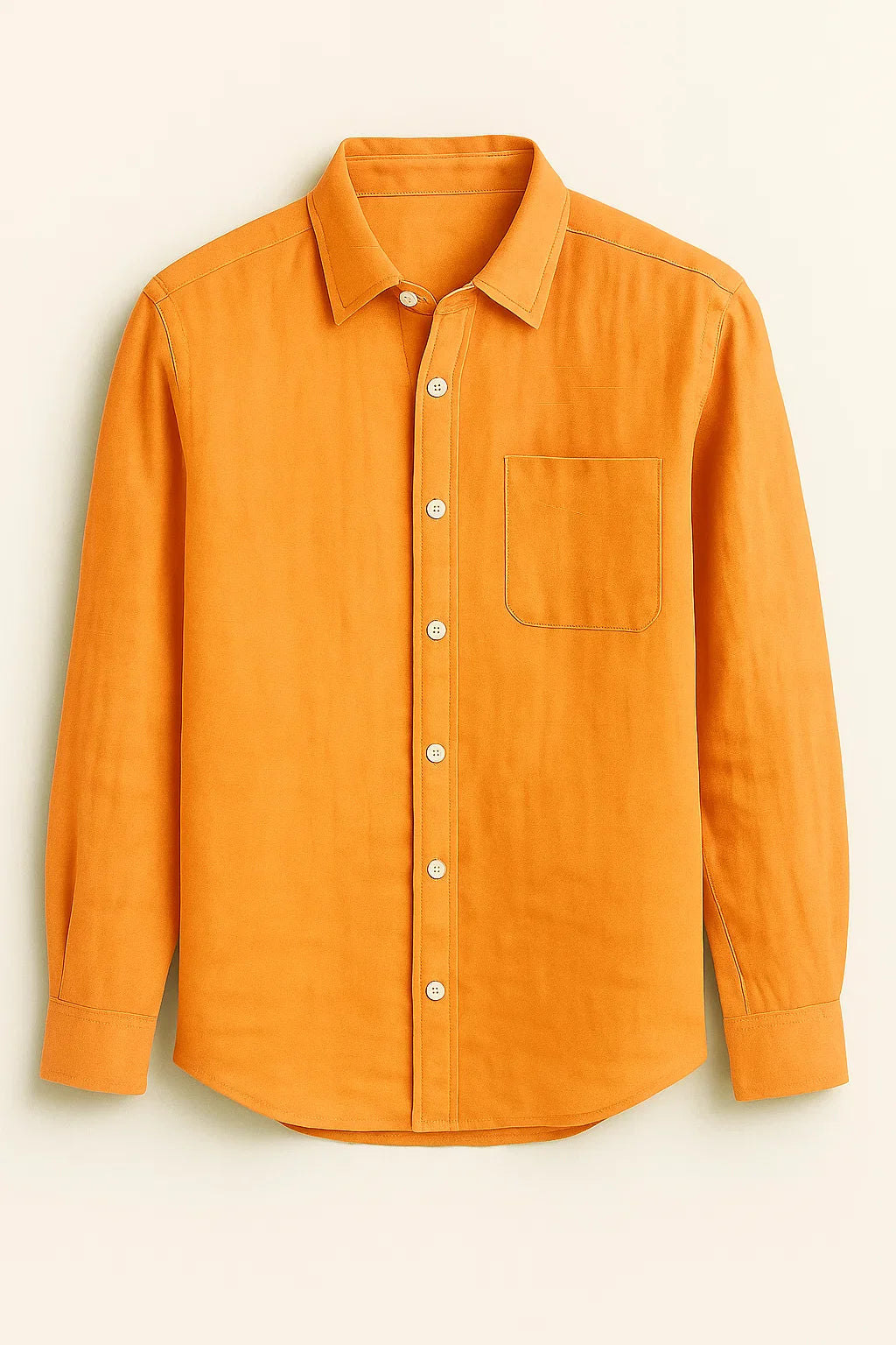 UrbanEase Long Sleeve Pocket Button-Up Linen Shirt