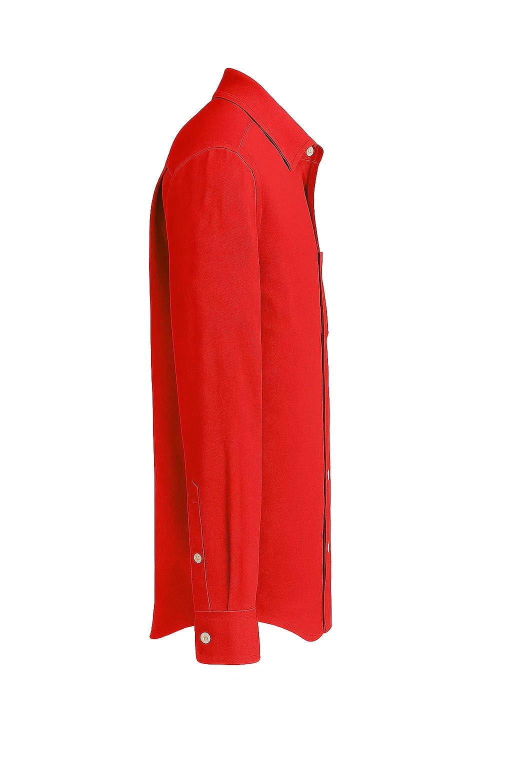 UrbanEase Long Sleeve Pocket Button-Up Linen Shirt