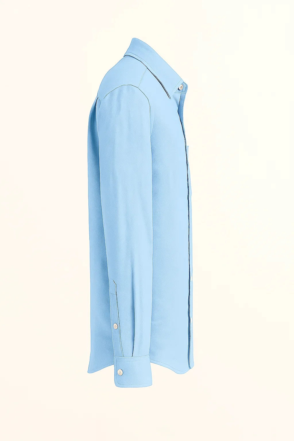 UrbanEase Long Sleeve Pocket Button-Up Linen Shirt